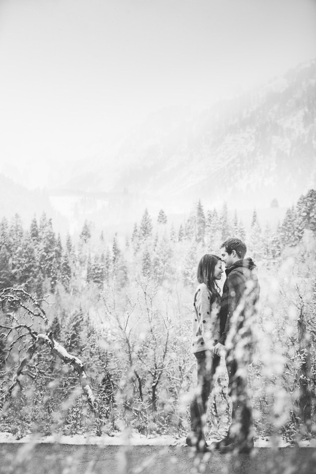 Snowy Engagements Utah